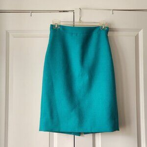 J. Crew teal pencil skirt sz - 0
